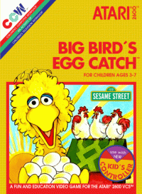 Big Bird's Egg Catch Atari 2600  box art